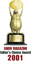 Konqueror: Best Web Browser in Linux Magazine's 2001 Editors' Choice Award