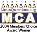 2004 LinuxQuestions.org Member's Choice Awards : KDE - Desktop Environment, KDevelop - IDE and Konqueror - File Manager