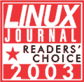 KDE best desktop environment in Linux Journal's 2003 Readers' Choice Award